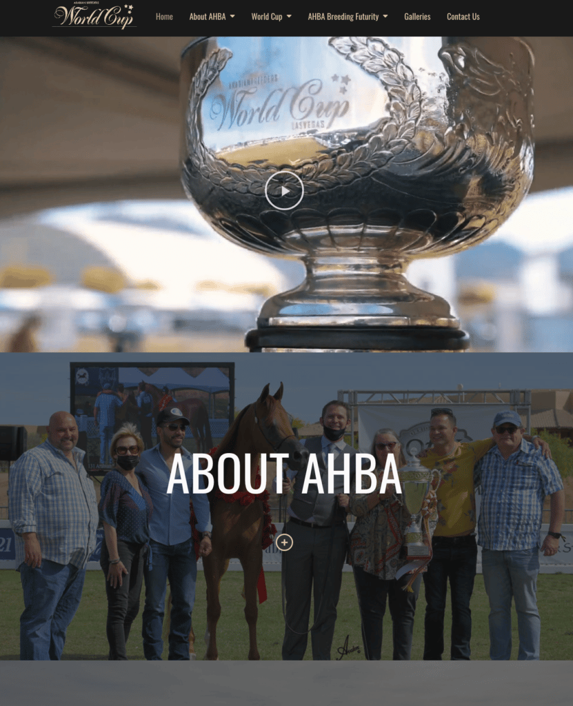 arabian breeders world cup website screenshot